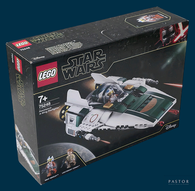 a box with a lego star wars set inside of it
