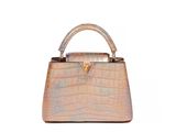 louis vu vu bag in metallic crocodile skin