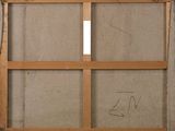 an image of a painting of a window with a window pane in it