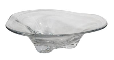 COUPE éliptique en cristal, milieu XXème, diamètre : environ…