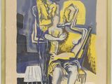 une image représentant un tableau où l'on voit un homme et une femme assis à une table