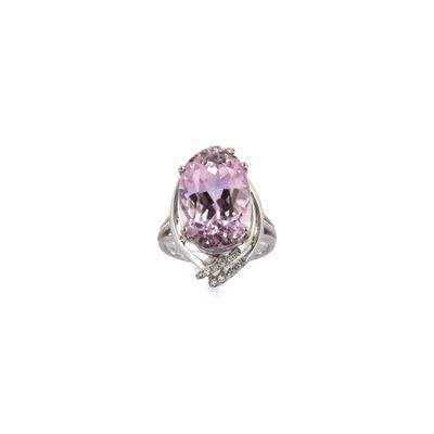 Travail contemporain Bague de cocktail en or gris 750‰, kunz…