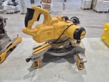 a machine that is sitting on a table in a warehouse