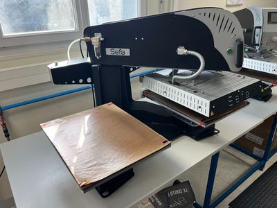 Presse d’impression textile SEFA Duplex PRO V3, double table, la tête  - Photo 1