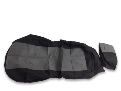 a black and gray bag with a black and gray cover