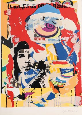 une image représentant un tableau où figurent un clown et un homme