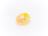 a yellow oplite gems on a white background