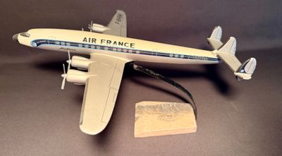 a model of an air france plane on a table