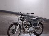 a motorcycle that is parked in a parking garage