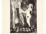 une image d'un dessin en noir et blanc d'un homme et d'une femme