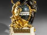 an image of a statue of a man on a horse holding a sword