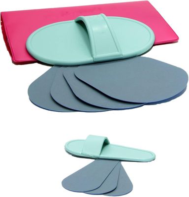 a picture of a pair of slippers and a pair of slippers