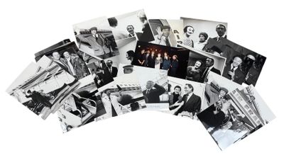 black and white photograph of a bunch of old photos of men