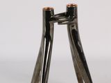 a pair of tooth brushes sitting on top of a table