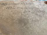 a piece of paper with writing on it sitting on a table