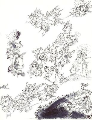 Raymond MORETTI (1931 - 2005) - Composition, Dessin original…