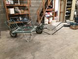 an image of a room with a wheelbarrow in it
