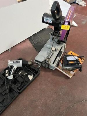 a picture of a table with a lot of tools on top of it