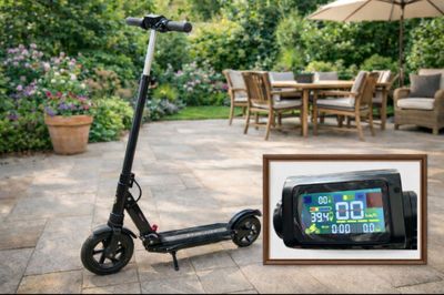 Trotinette électrique Evercross C1 noire, Pliable, retour SA…