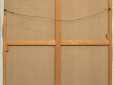 an image of a piece of cardboard taped to a window frame