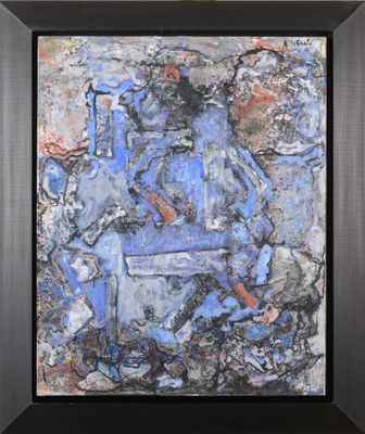 Alexandre ISTRATI (1915-1991) Composition en bleu
