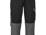the pants are black and grey with grey accents