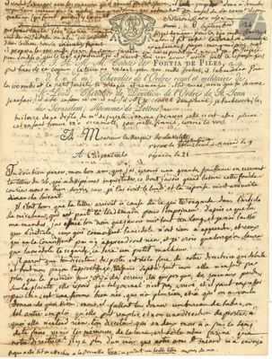 an old document with writing on it