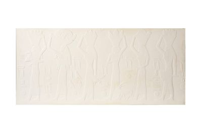 Frise en plâtre à décor en bas-relief de la tombe de Ti.