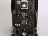 an old camera that is sitting on a table