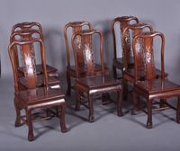 CHINE, Lot de 8 chaises en "bois de Hongwu" sculpté et moulu… (photo 2)