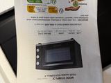 a receipt for a microwave sitting on top of a counter