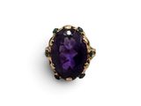 une bague en améthorate et diamants, par van cleef