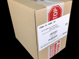 a box that has a sticker on it that says stop