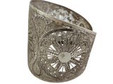 an image of a silver ring on a white background