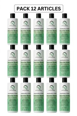 lot de 12 flacons de produits de soins bio adaptés à tous les types de peau