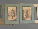 an old book with two pictures of a man and a woman