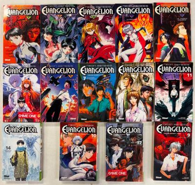 Les couvertures des mangas sont alignées sur le mur.