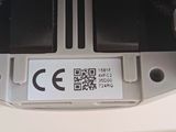 a close up of a cell phone with a qr code on it