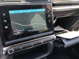 a car dashboard with a gps device in it