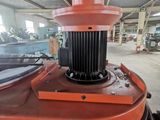 a close up of a machine that is sitting in a warehouse
