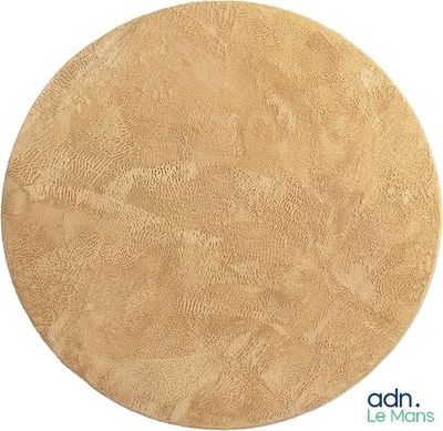 un gros plan d'un tapis rond sur fond blanc