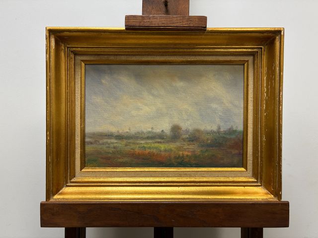 Paul GOETZ (XXe) « Paysage ». Huile sur toile. Signée en bas à ga...
