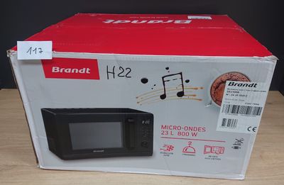 Micro-ondes monofonction BRANDT SE2300B - Noir - 23L - 800 W… - Photo 1