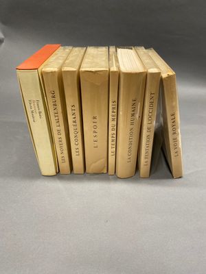 ANDRE MALRAUX Ensemble de 7 volumes brochés ,éditions Lidis,…