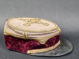a hat that is sitting on top of a plate