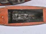 two old skis that have been left on the ground
