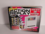 the box for the action replay game is open and ready to be played