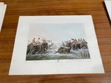 a picture of a group of elephants that are on the table