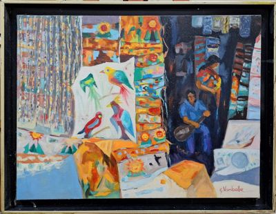 Guy VANBELLE (1931-2008) Tentures (Guatemala), non daté