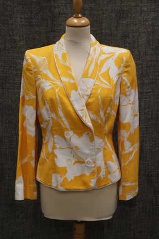 GIVENCHY Boutique Paris – Veste vintage numérotée jaune et blanch...